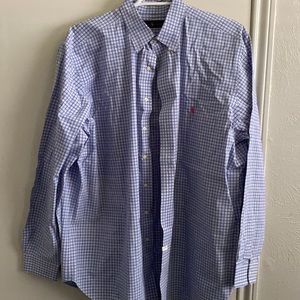Ralph Lauren long sleeve starched shirt 100% cotton very good condition